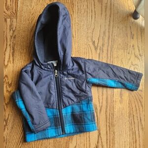 Columbia Kids Blue Plaid Jacket